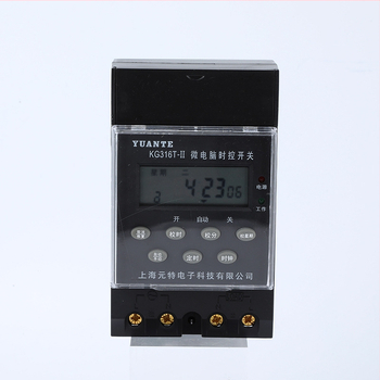 KG316T Усилен черен таймер за управление на 220V улично осветление, фасадни светлини и рекламни табла – интелигентен таймер контролер