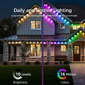 RGBIC LED φως γείσας – αδιάβροχο διακοσμητικό φως αυλής