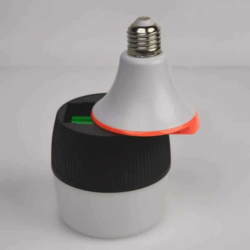 Разглобяема аварийна LED крушка за осветление при прекъсване на тока, 30W, вътрешно осветление, батерия, база E27