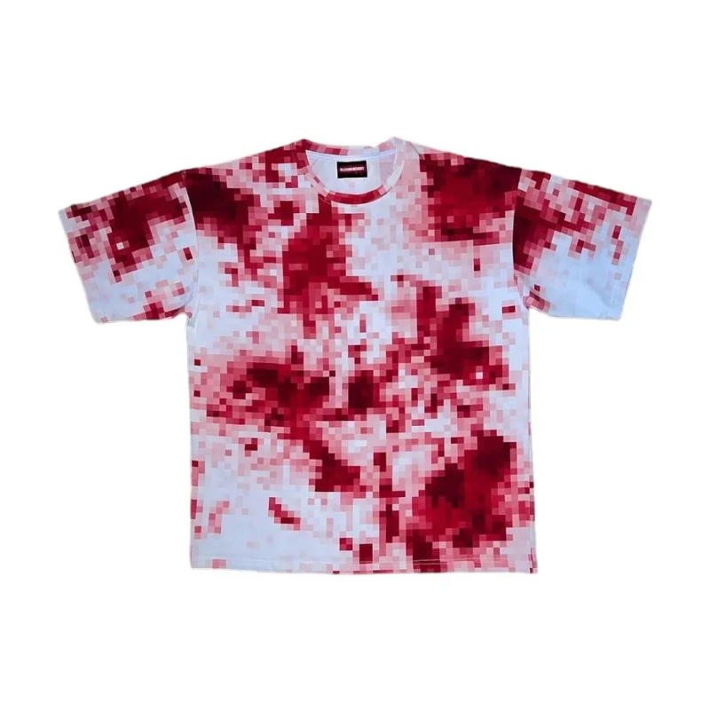 2024 vintage tie-dye rövid ujjú póló - uniszex, laza szabás, pamut, streetwear
