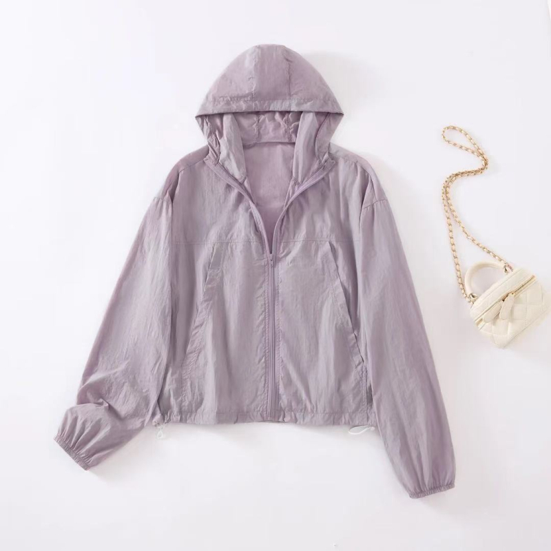 Női nyári UV-védett, légáteresztő, könnyű rövid kabát, petite méret, 2026-os kiadás