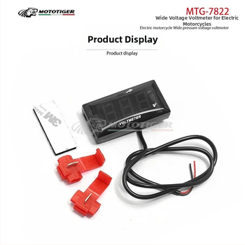 MTG-7822 LCD feszültség kijelző, 10V-150V, elektromos motorkerékpárhoz