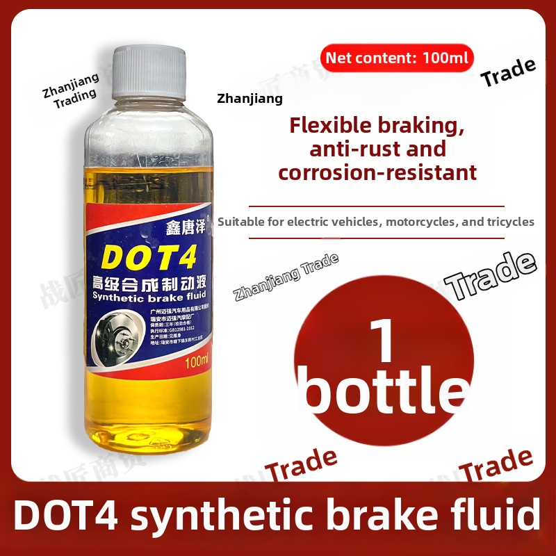DOT4 fékfolyadék elektromos járművekhez, 100 ml