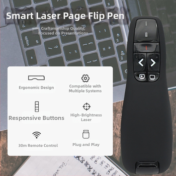 Δείκτης με υπέρυθρο λέιζερ USB για PowerPoint — δείκτης αλλαγής σελίδων για διδασκαλία και παρουσιάσεις