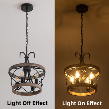 Americký viachlavý LED luster so sviečkami do jedálne, obývačky alebo spálne