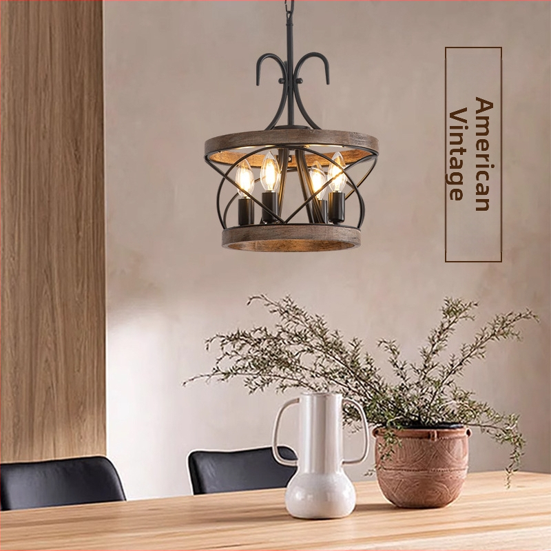 Americký viachlavý LED luster so sviečkami do jedálne, obývačky alebo spálne