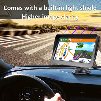 7-inčni GPS navigacijski uređaj s Type-C priključkom, modul sjenila i HD zaslon, auto dodatak