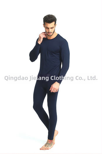Set de lenjerie termică pentru bărbați din Milk Silk cu finisaj periat, tricou și pantaloni subțiri pentru toamnă, mărime plus