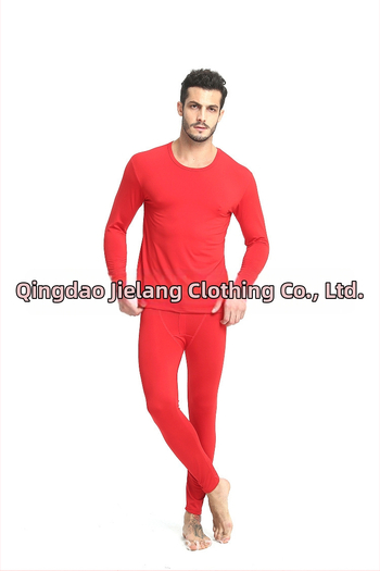 Set de lenjerie termică pentru bărbați din Milk Silk cu finisaj periat, tricou și pantaloni subțiri pentru toamnă, mărime plus