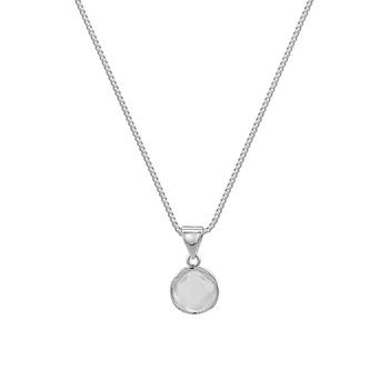 Fehér chalcedon medálos nyaklánc nőknek, luxus minimalist stílus, egyedi tervezés, elegáns és sokoldalú kulcscsont-kötél