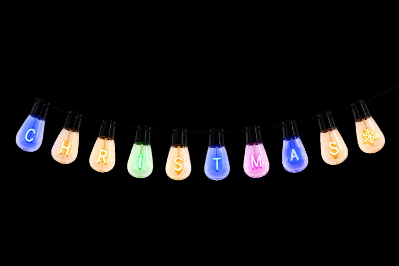 LED φώτα με γράμματα σε σειρά για εξωτερικούς χώρους, κρεμαστή λάμπα για αυλή και βεράντα, διακόσμηση σε ρετρό ευρωπαϊκό στυλ