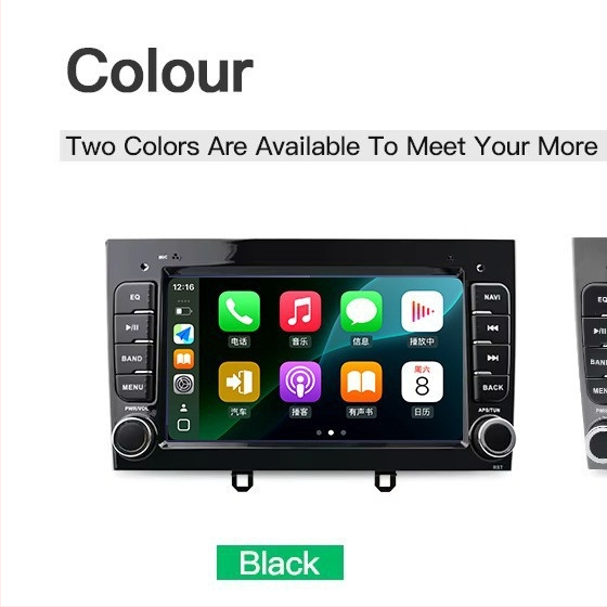 7-palcová navigačná hlavná jednotka do auta pre Peugeot 308/408 s GPS, Bluetooth, bezdrôtovým CarPlay a Android Auto
