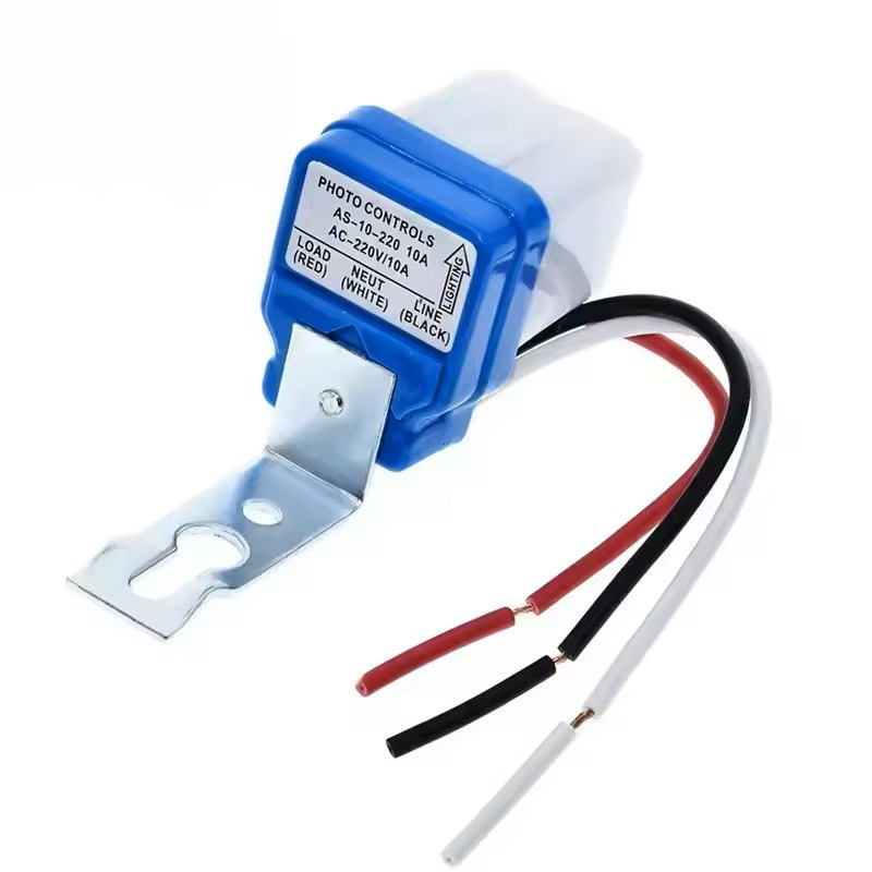 Ovládač pouličného osvetlenia AS-10, automatický spínač so svetelným senzorom, 220V/110V/24V/12V