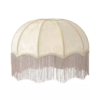 2026 Francúzske retro látkové tienidlo na lampu v tvare dáždnika so strapcami do jedálne a spálne, doplnok k stolovej lampe, viacfarebné