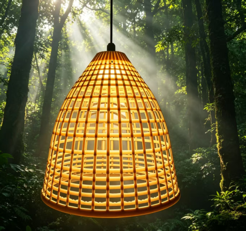 Lampa u kineskom stilu s imitacijom bambusa, vodootporna vanjska rasvjeta za dvorište i seosku kuću, atmosferska rasvjeta, rasvjeta za viseće na drvetu krajolika