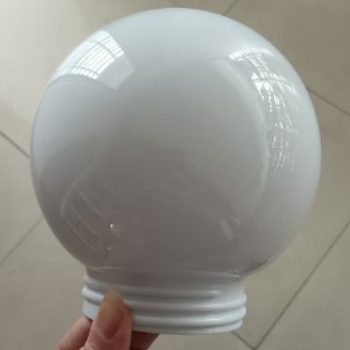 Hy-3187 Okrúhle tienidlo na LED lampu a príslušenstvo, priemer 150 mm, biely PC plast