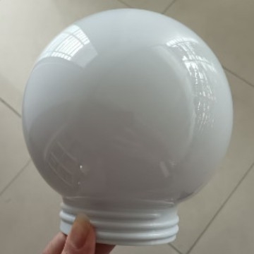 Hy-3187 Okrúhle tienidlo na LED lampu a príslušenstvo, priemer 150 mm, biely PC plast