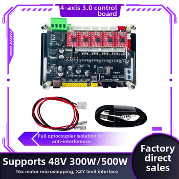 GRBL-vezérlőlap CNC gravírozógéphez, négytengelyes CNC, támogatja a PCB-t 42/57, 32‑bites vezérlő