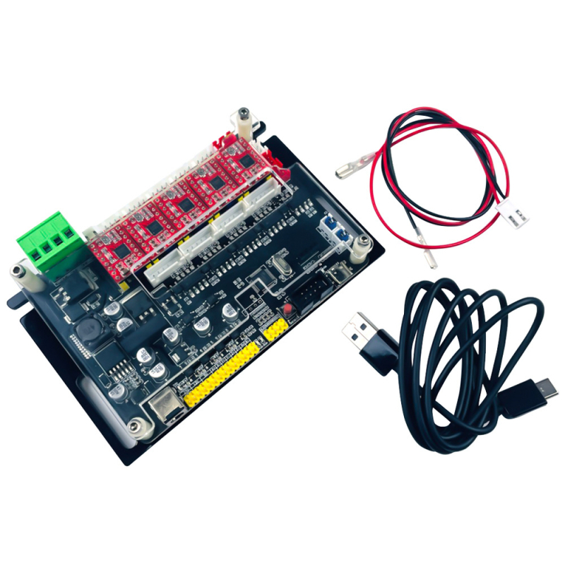 GRBL-vezérlőlap CNC gravírozógéphez, négytengelyes CNC, támogatja a PCB-t 42/57, 32‑bites vezérlő