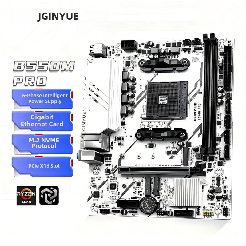 Jingyue B550M Pro alaplap AM4 Ryzen 5 5600/5600GT DDR4 asztali számítógépekhez