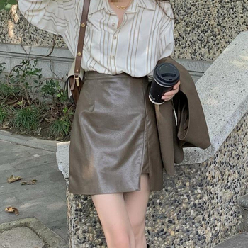 Női csíkos ing brit stílusban, hosszú ujjú, casual retro hongkong-stílusú