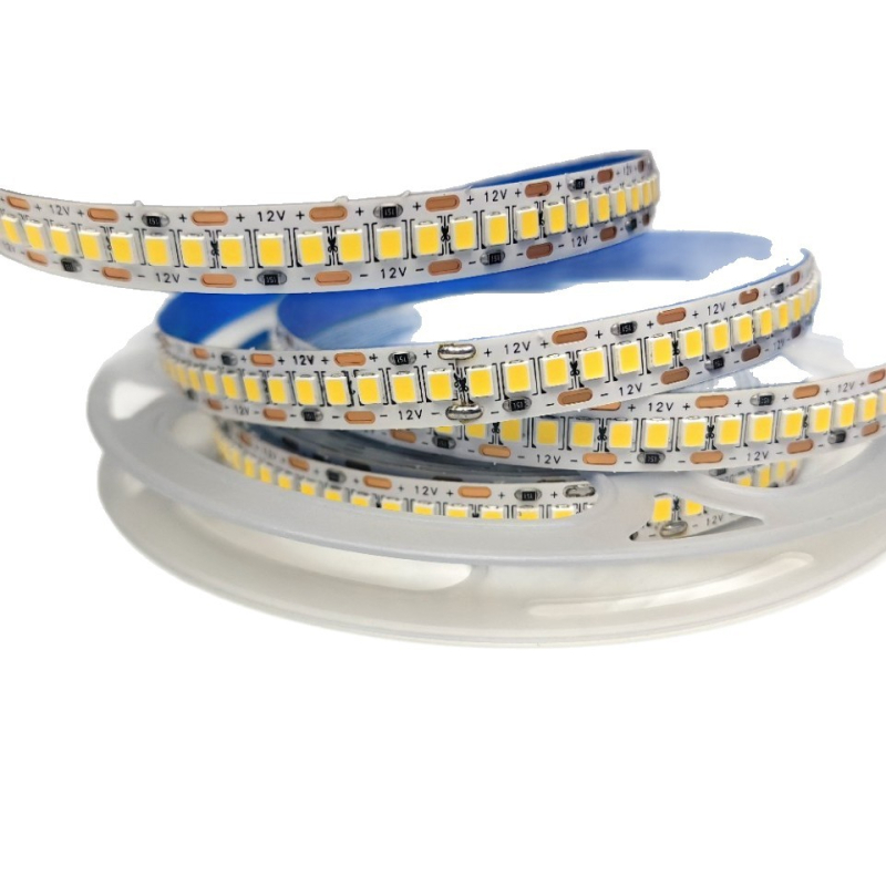 12V-os alacsony feszültségű LED-szalag 240 LED-del (2835), nagy fényerő, 10 mm egy soros SMD, szekrényvilágítás és beltéri lineáris világítás