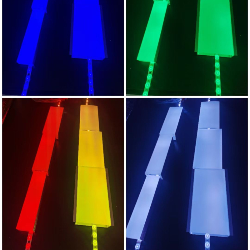 Diffúz reflexiós LED-szalag, 24V RGB, 48 LED, 10W, beltéri világítás