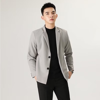 Ανδρικό μαύρο casual Μπλέιζερ, ελαφρύ, με αβίαστη πτώση, ανθεκτικό στις ζάρες, για καθημερινή χρήση