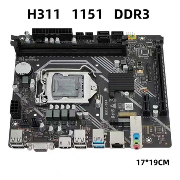 Új H110 asztali számítógép alaplap LGA1151-csatlakozóval, DDR4 és M.2, támogatja a 6–9. generációs processzorokat, modell H311