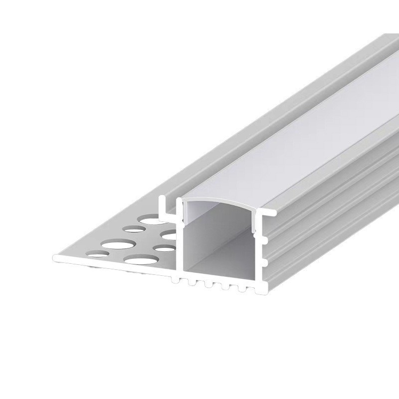 24V lineáris LED csatorna alumíniumból, mennyezetre – beépített LED-szalag