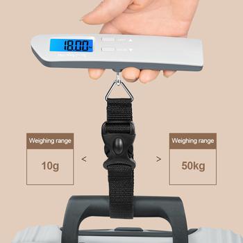 Tongyu 607 Преносим багажен измервател, 50 кг/10 г, мини цифрова ръчна везна