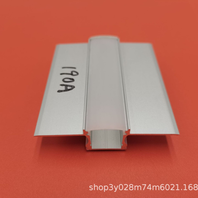 Xianghui 5714 LED lineáris világítótest burkolat, alumínium csatorna szekrényekhez, anodizált 6063-T5 alumínium, modell XH-190A, dekoratív profil
