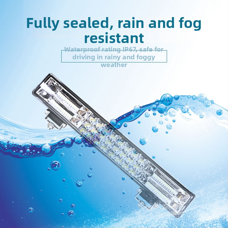 LED svetelný pás do auta s bodovým a rampovým svetlom, 12 – 24 V, vysokosvietivé svetlomety, diaľkové/stretávacie svetlá, stroboskop