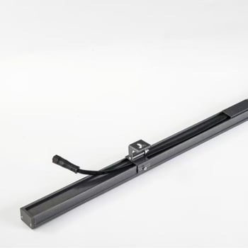 LED φως πλύσης τοίχου εξωτερικού χώρου, 18W, DC24V, γραμμικό, αλουμίνιο, δέσμη 60°, IP65, 3000K, CRI80