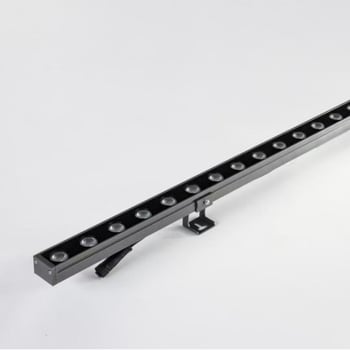 LED φως πλύσης τοίχου εξωτερικού χώρου, 18W, DC24V, γραμμικό, αλουμίνιο, δέσμη 60°, IP65, 3000K, CRI80