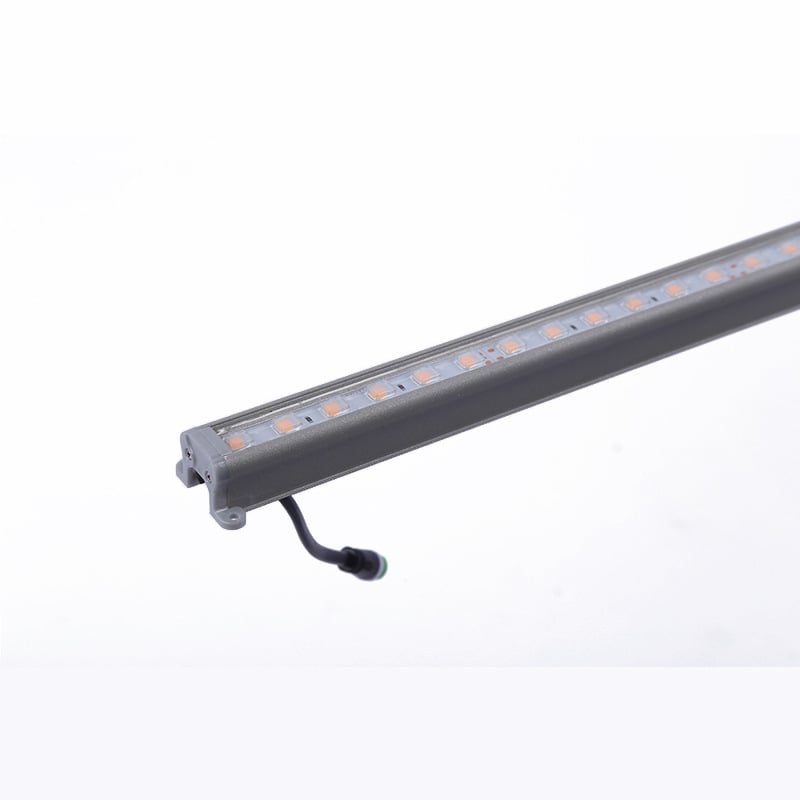 Εξωτερικό αλουμινένιο LED λωρίδα φωτισμού, IP65, 24V DC, υψηλής φωτεινότητας λευκό και κεχριμπαρένιο φως, για περιγράμματα κτιρίων και προσόψεων εισόδων