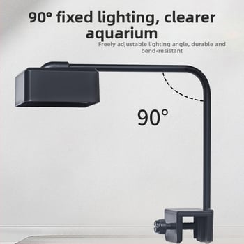 LED квадратна лампа за аквариум – осветление с пълен спектър за водни растения, декоративно осветление, USB лампа против водорасли
