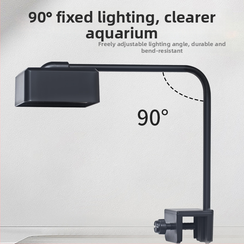 LED štvorcové svetlo do akvária s plným spektrom pre vodné rastliny, osvetlenie akvária, USB lampa na ničenie rias