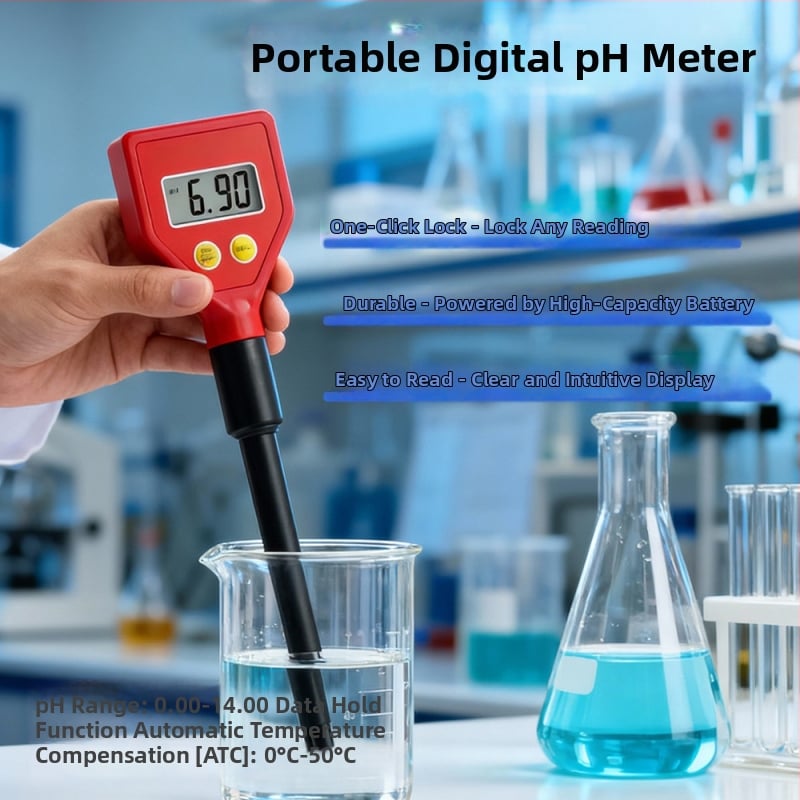 Novi prijenosni digitalni pH meter PH983 za vodu iz slavine i akvakulturu – tester pH