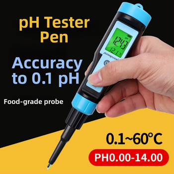 Prenosný digitálny pH meter na cesto, jogurt a syr, detektor kyslosti potravín a tester pH pokožky