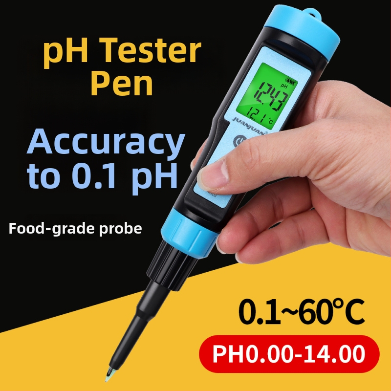 Prenosný digitálny pH meter na cesto, jogurt a syr, detektor kyslosti potravín a tester pH pokožky