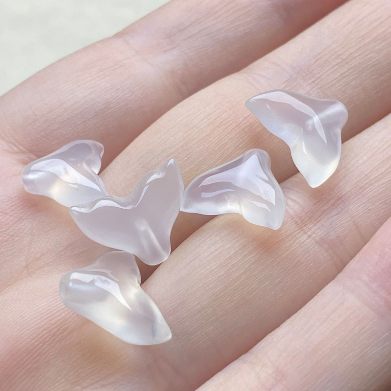 Természetes achalcedon, kis csepp alakú gyöngyök, palotás stílusú DIY ékszer-kiegészítők, jeges lychee jelly mintázat, jade ékszerek