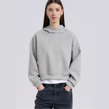 Női sötét gothikus Harajuku crop kapucnis pulóver, laza szabás, hosszú ujjú