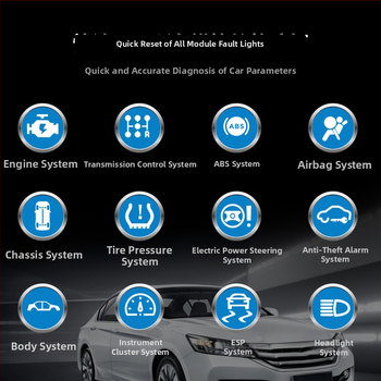 OBD diagnosztikai eszköz japán autókhoz — motor, váltó, ABS és légzsák