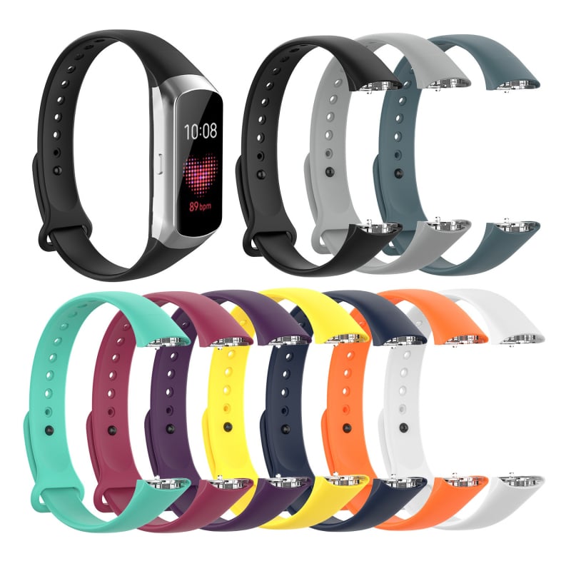 Egyszínű szíj Samsung Galaxy Fit SM-R370-hoz, szegecses csattal