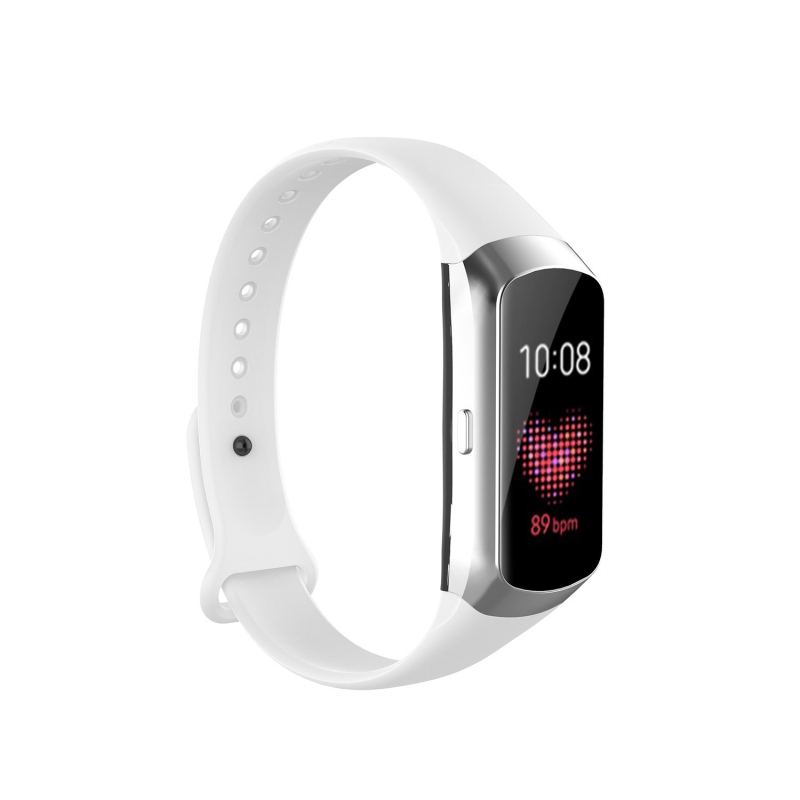 Egyszínű szíj Samsung Galaxy Fit SM-R370-hoz, szegecses csattal