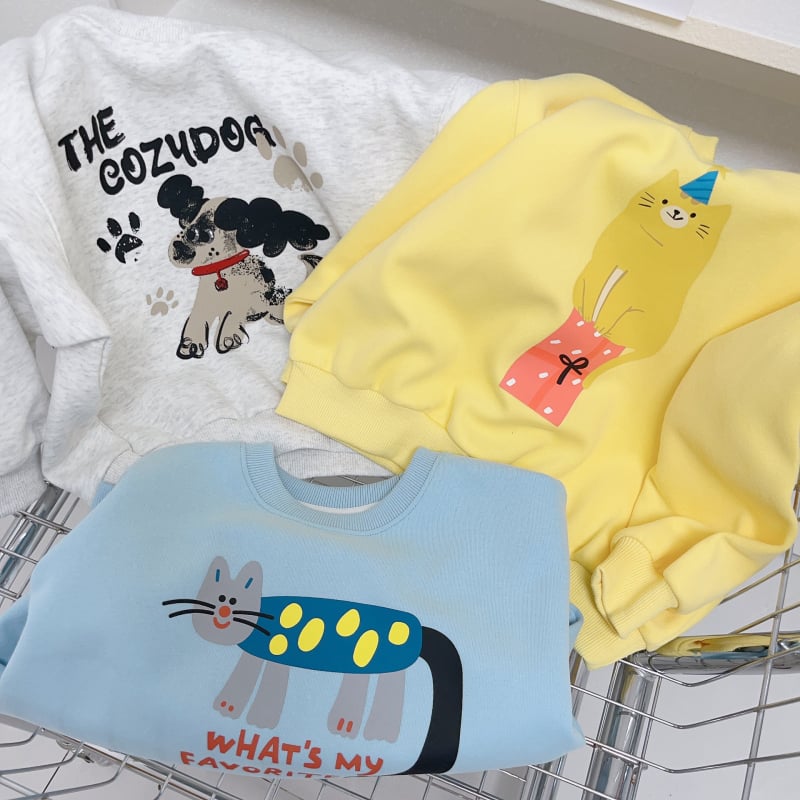 Pulover pentru copii, fete, din bumbac, mâneci lungi, primăvară–toamnă, imprimeu desen animat, 3–8 ani
