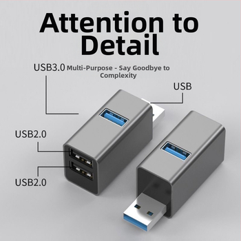 USB 3.0 hub s tri porta za laptop, docking stanica USB 2.0
