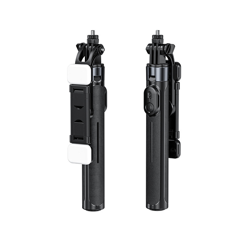 Selfie stick μήκους 1,33 m με Bluetooth ενσωματωμένο τρίποδο X2, τηλεσκοπικός φορητός στήριγμα για κινητό με φωτισμό