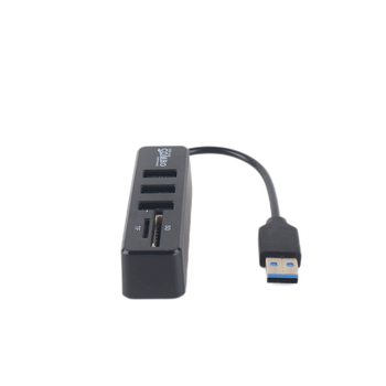 USB 2.0 hub s čitačem kartica TF/SD, proširenje za laptop